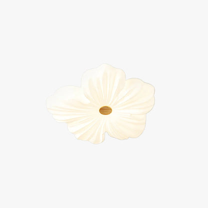 Ceiling Lamp Bohemian Flower Shape with Integrated LED and Wood Detail