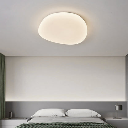Ceiling Lamp Minimalist with Organic Pebble Shape and Dimmable LED