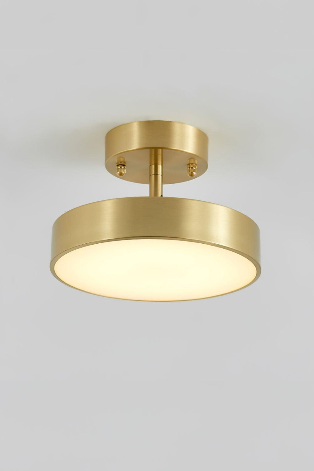 Ceiling Lamp Modern Minimalist with Rotating Round Shade and Integrated LED