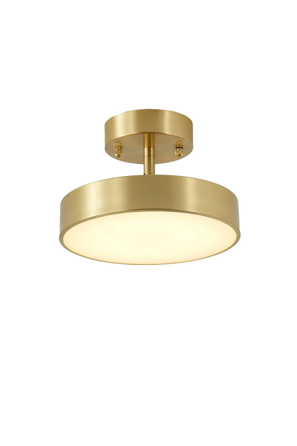 Ceiling Lamp Modern Minimalist with Rotating Round Shade and Integrated LED