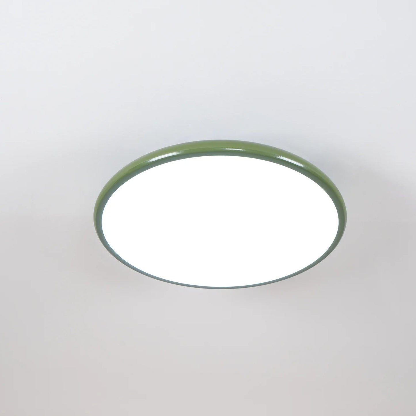 Ceiling Lamp Retro Round with Integrated LED and Low-Profile Disk Design