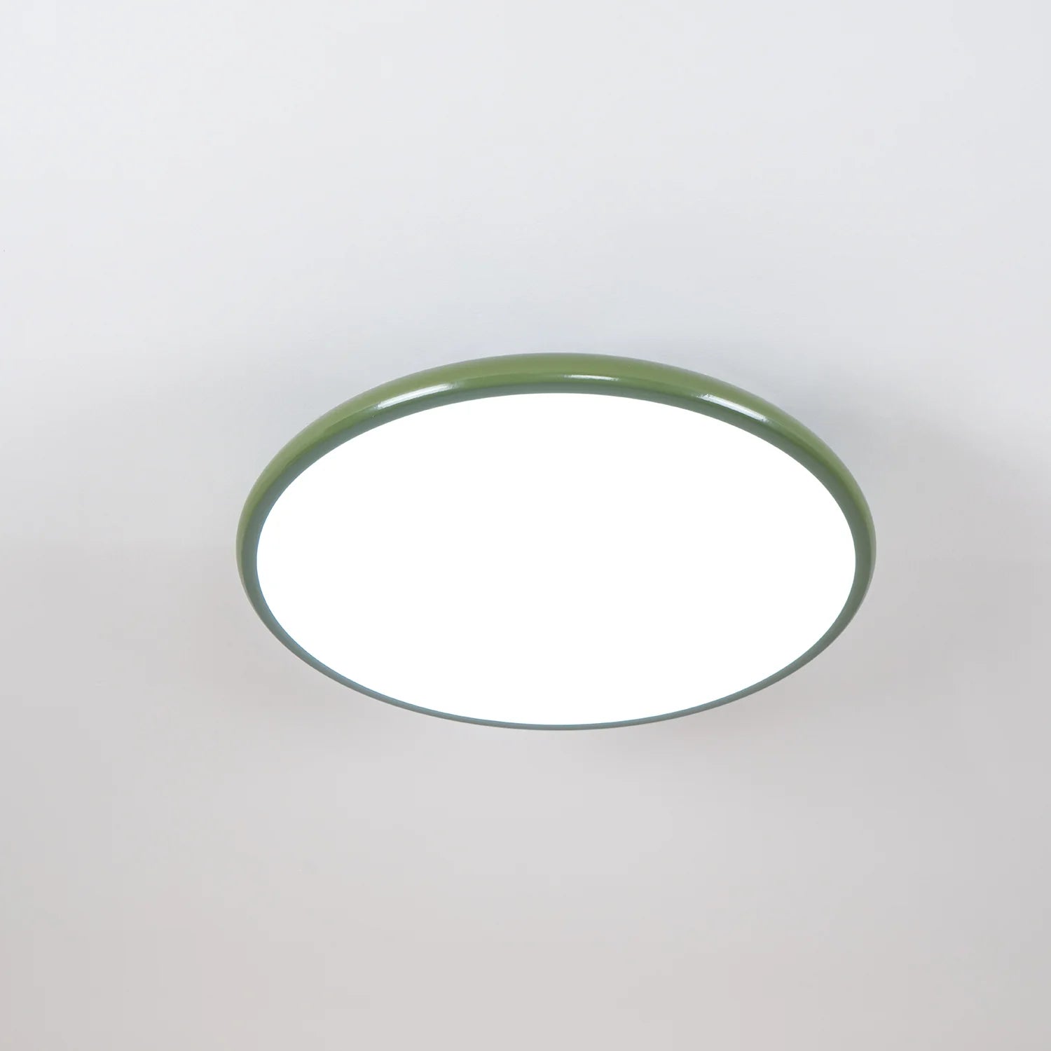 Ceiling Lamp Retro Round with Integrated LED and Low-Profile Disk Design
