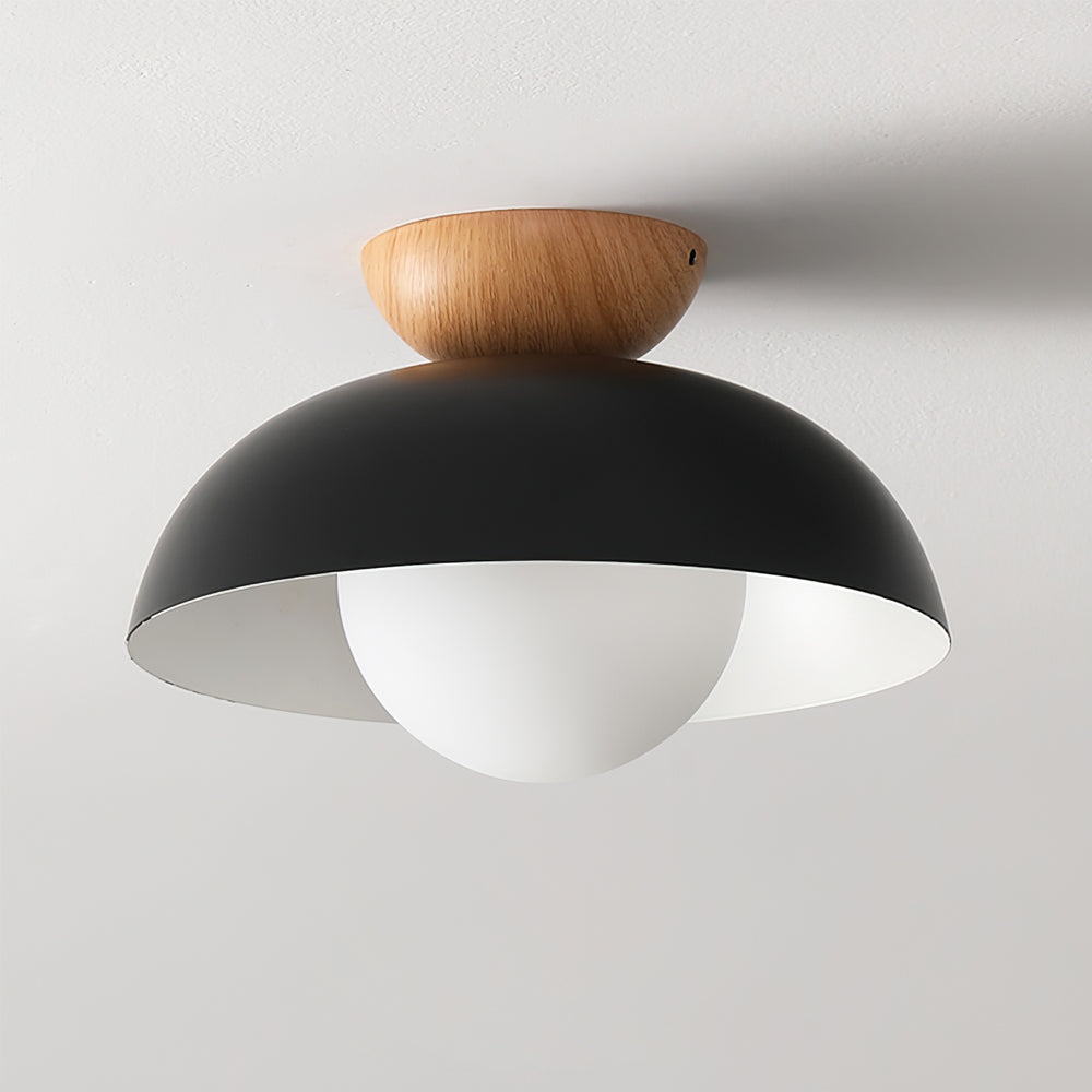 Ceiling Lamp Scandinavian with Dome Shade and Globe Diffuser