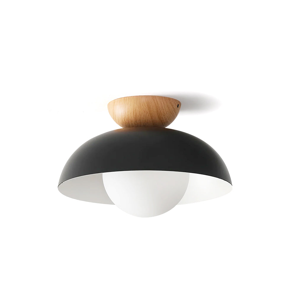 Ceiling Lamp Scandinavian with Dome Shade and Globe Diffuser