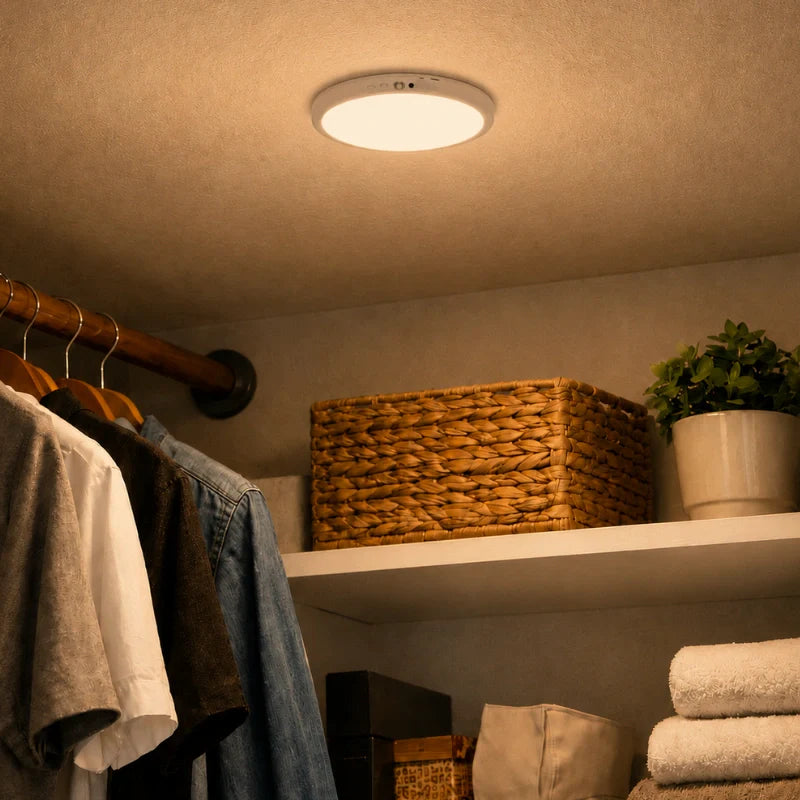 Ceiling Light with Motion Sensor, Remote Control and Rechargeable Battery