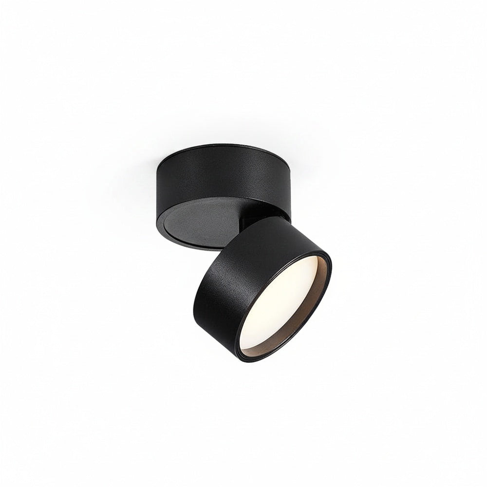 Ceiling Spotlight Minimalist Rotatable Surface Mount with Cylindrical Shade
