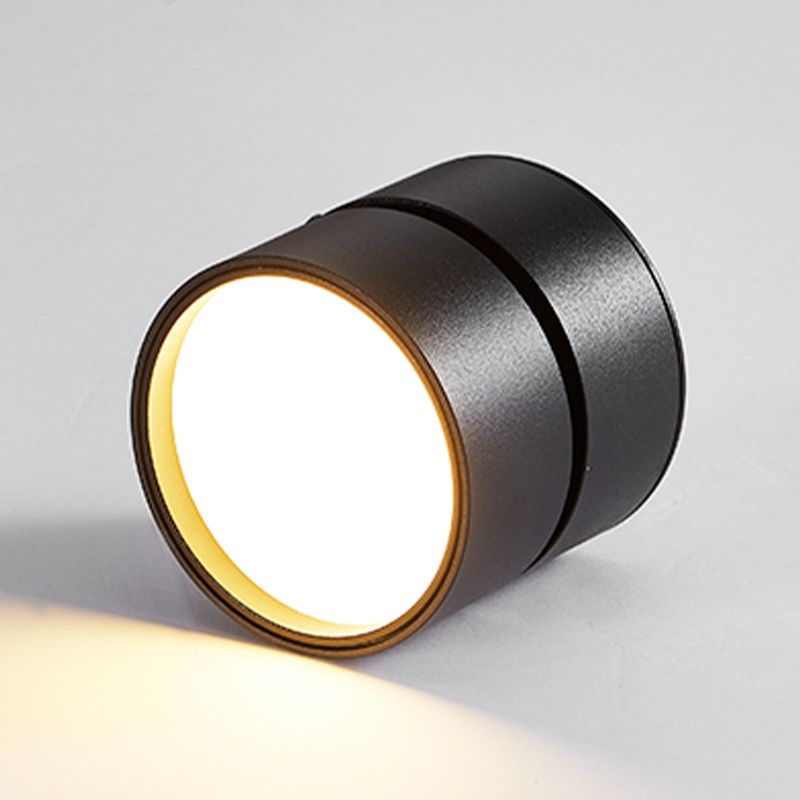 Ceiling Spotlight Minimalist Rotatable Surface Mount with Cylindrical Shade