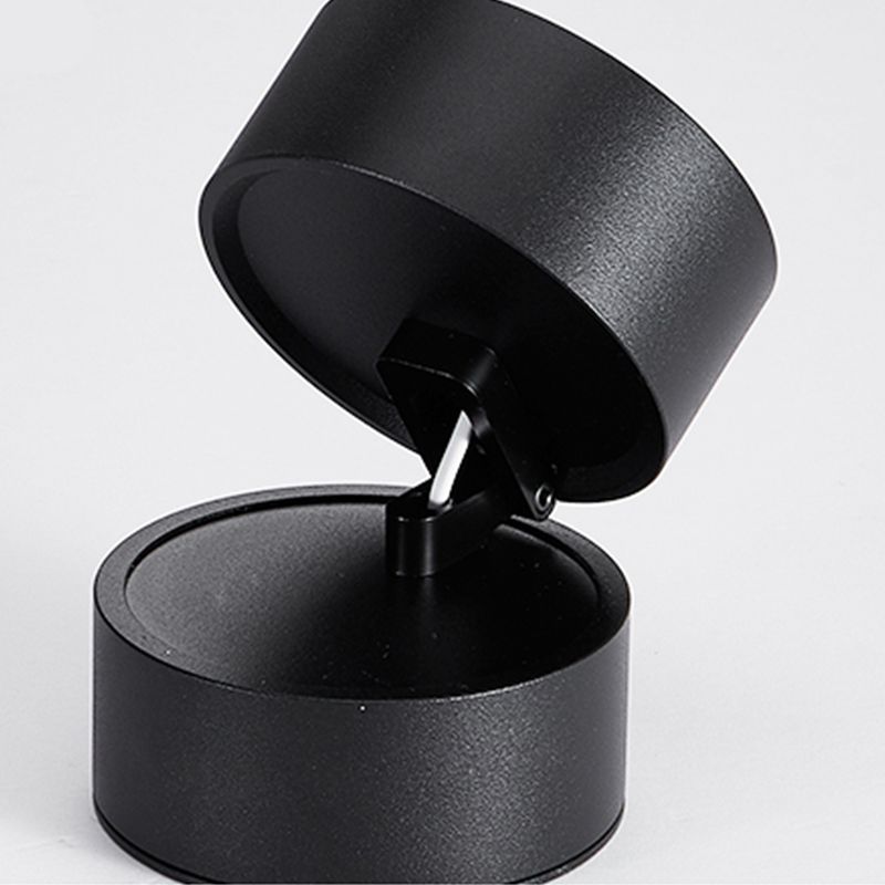 Ceiling Spotlight Minimalist Rotatable Surface Mount with Cylindrical Shade