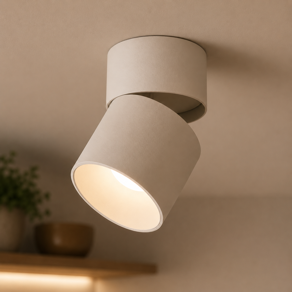 Ceiling Spotlight Minimalist with Swivel Head and Integrated LED