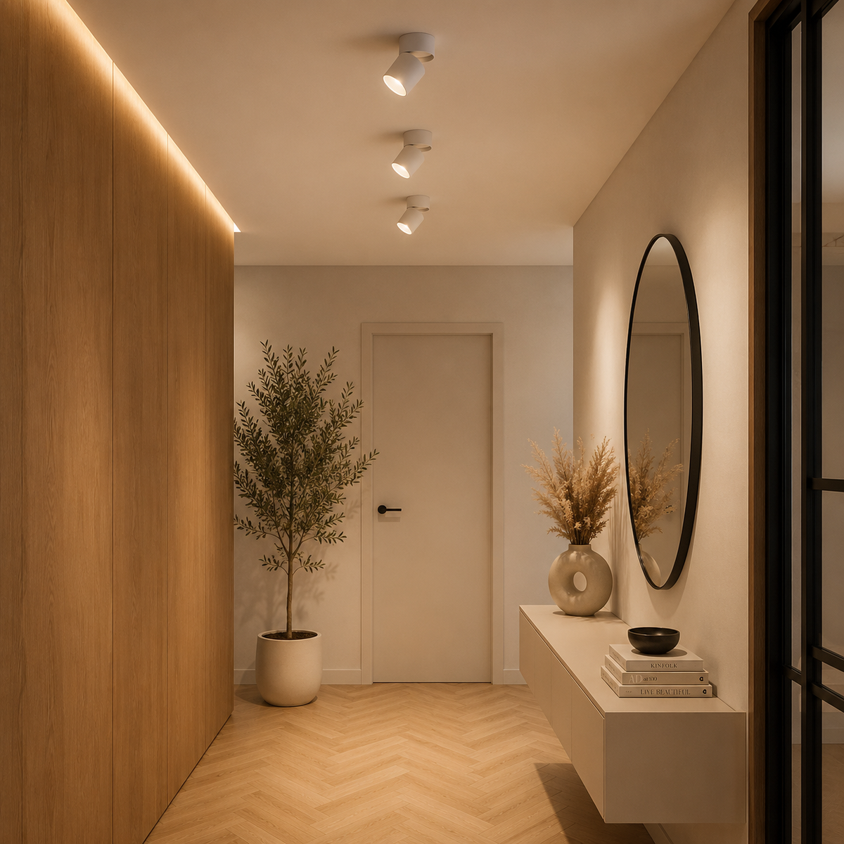 Ceiling Spotlight Minimalist with Swivel Head and Integrated LED