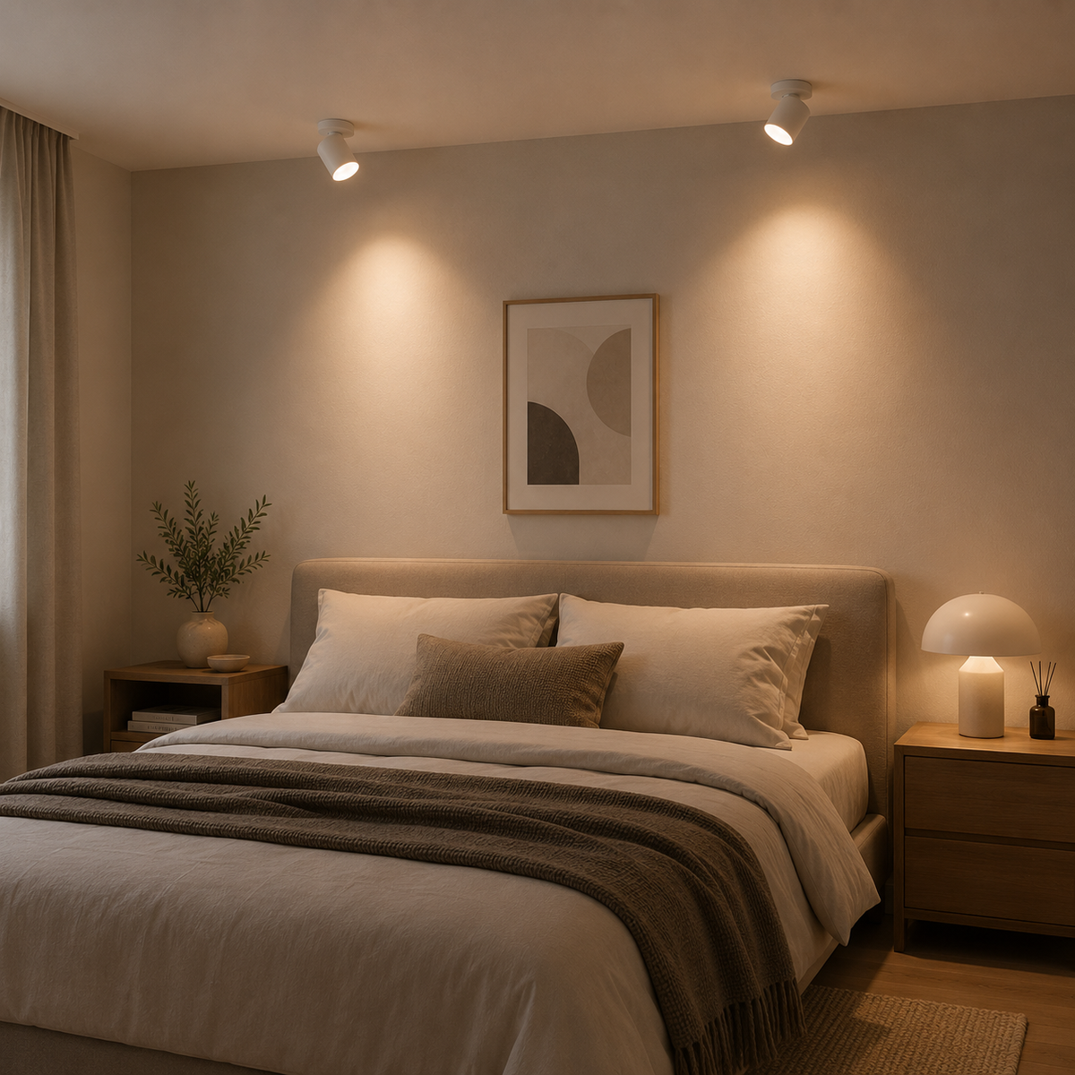 Ceiling Spotlight Minimalist with Swivel Head and Integrated LED