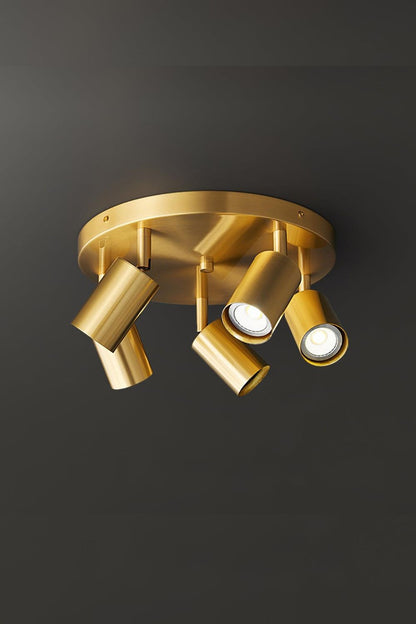 Ceiling Spotlight Modern with Rotatable Heads and Round Base