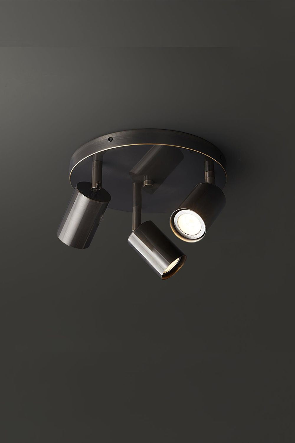 Ceiling Spotlight Modern with Rotatable Heads and Round Base