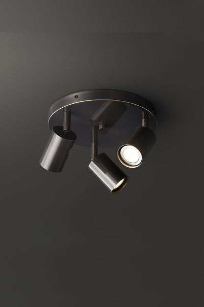 Ceiling Spotlight Modern with Rotatable Heads and Round Base