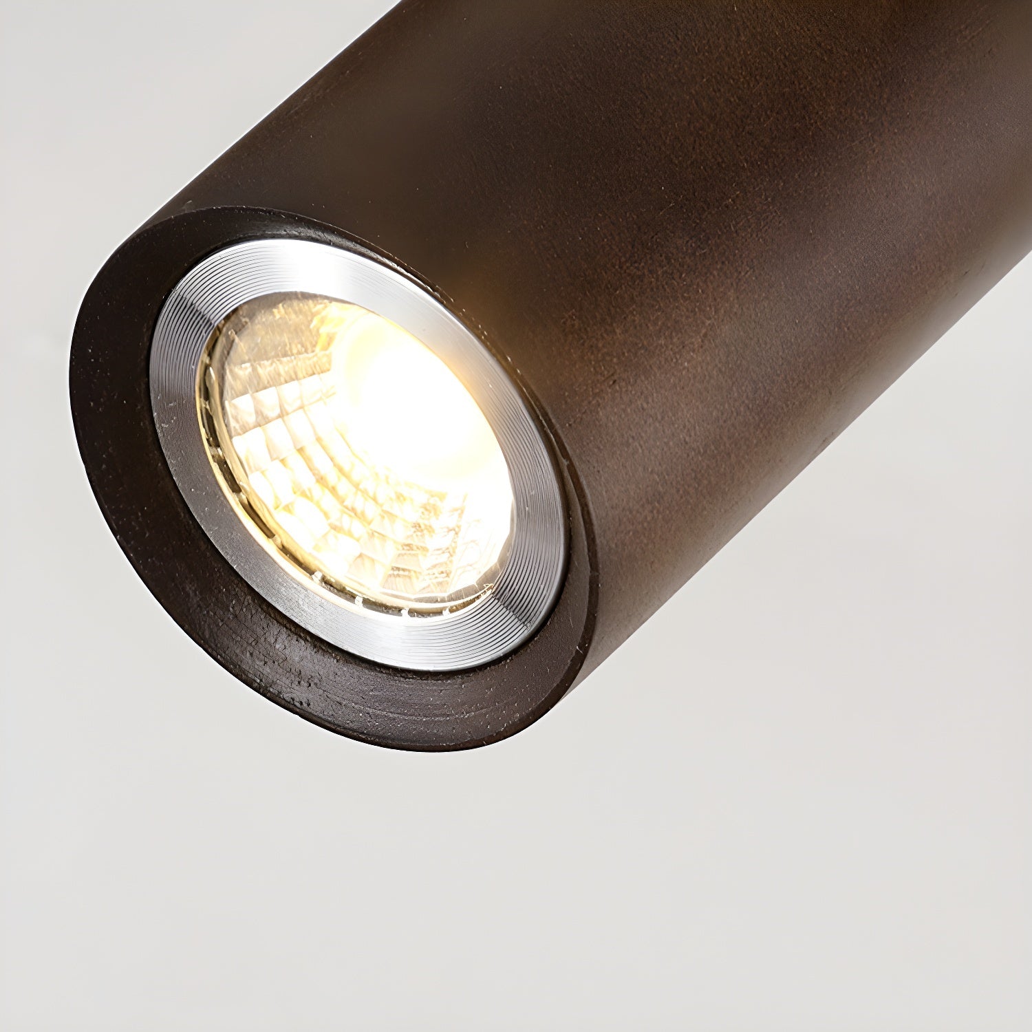 Ceiling Spotlight Track Light Scandinavian with Rotatable Wood Heads and E27 Fitting