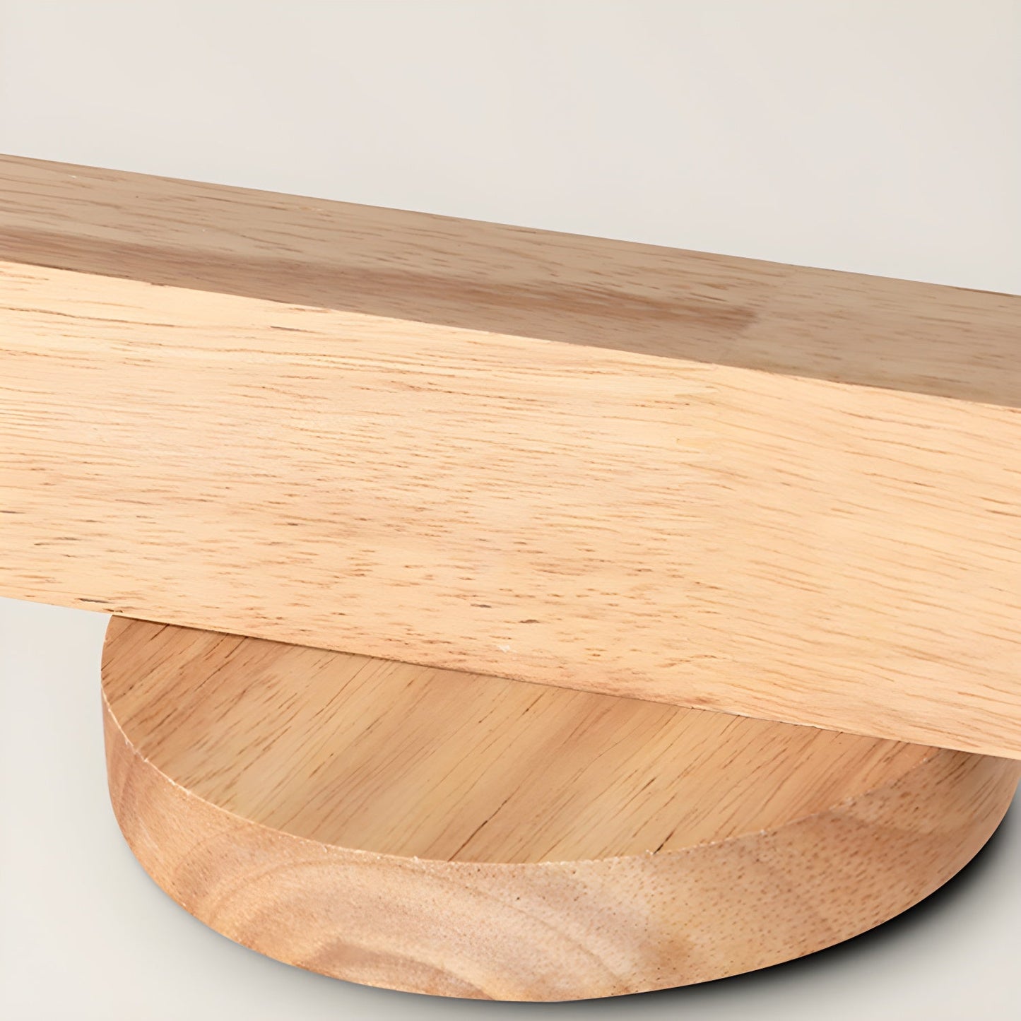 Ceiling Spotlight Track Light Scandinavian with Rotatable Wood Heads and E27 Fitting