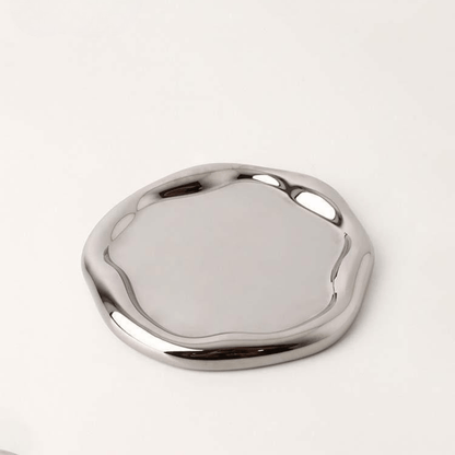Ceramic Trinket Dish with Shiny Finish for Rings and Earrings