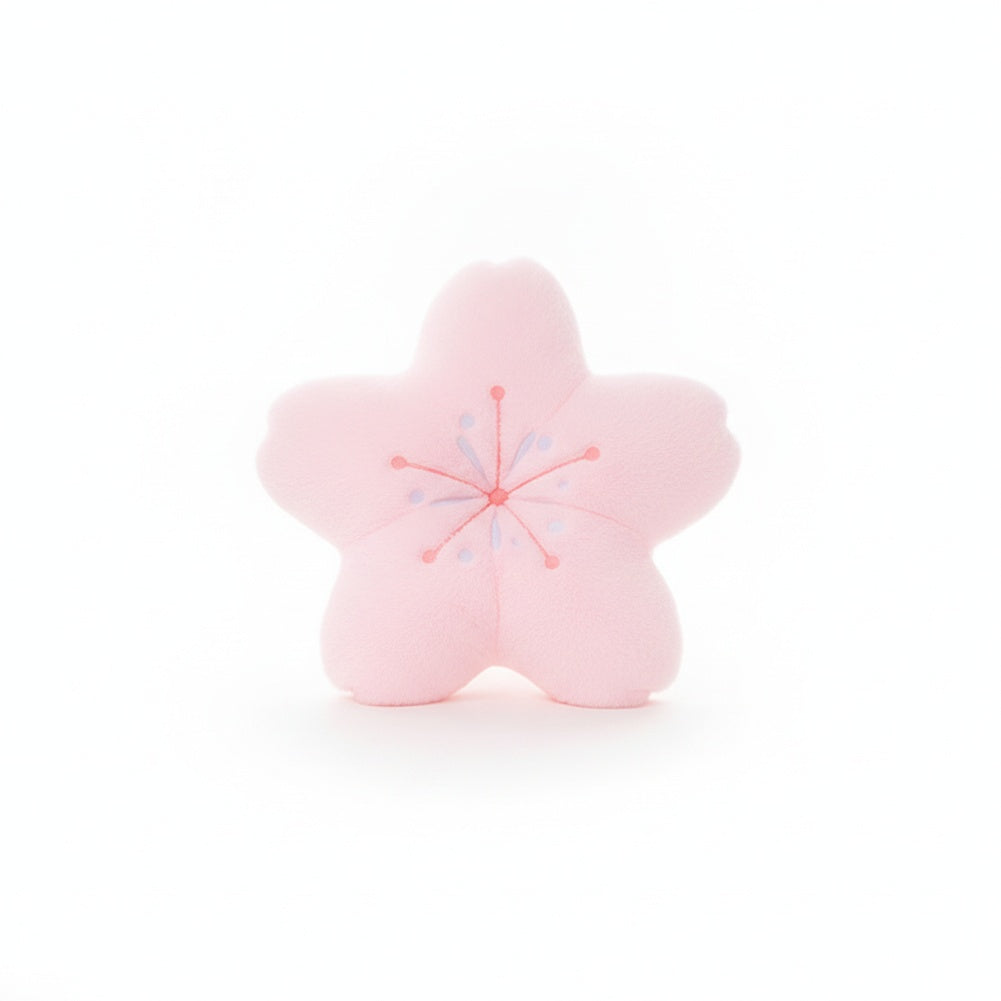 Cherry Blossom Flower Shaped Plush Cushion with PP Cotton Filling