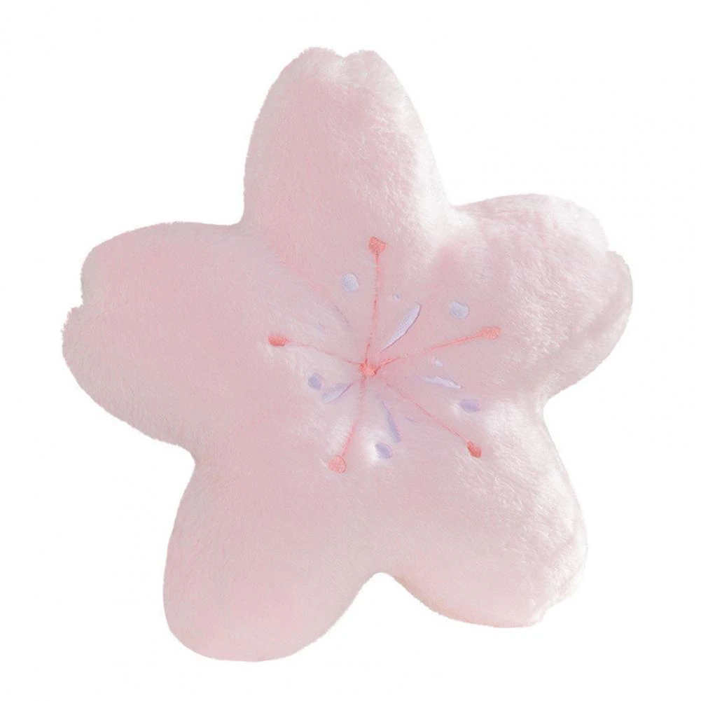 Cherry Blossom Flower Shaped Plush Cushion with PP Cotton Filling