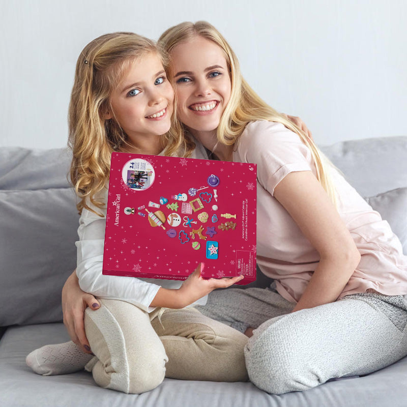 Christmas Advent Calendar with 24 Doll Accessories and Baking Set