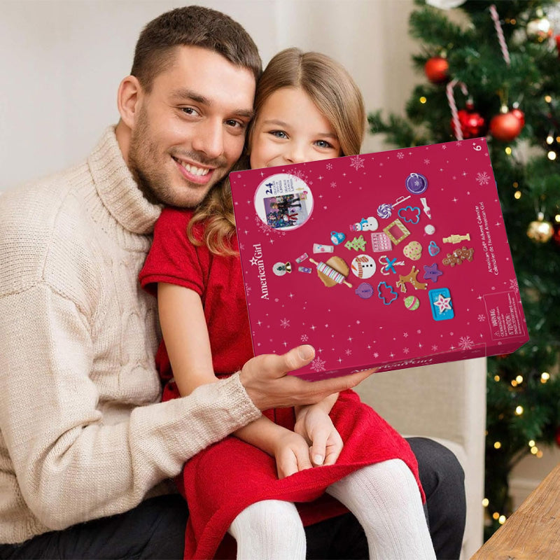 Christmas Advent Calendar with 24 Doll Accessories and Baking Set