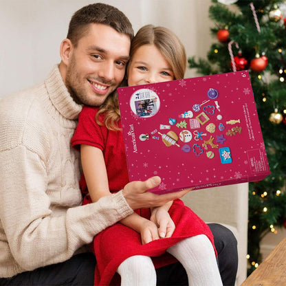 Christmas Advent Calendar with 24 Doll Accessories and Baking Set