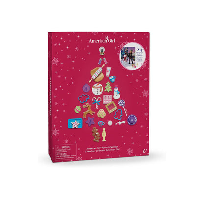Christmas Advent Calendar with 24 Doll Accessories and Baking Set