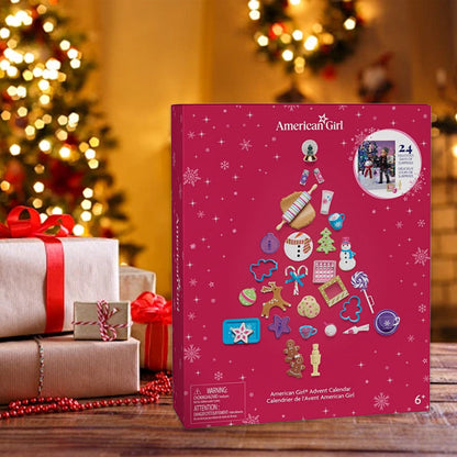 Christmas Advent Calendar with 24 Doll Accessories and Baking Set
