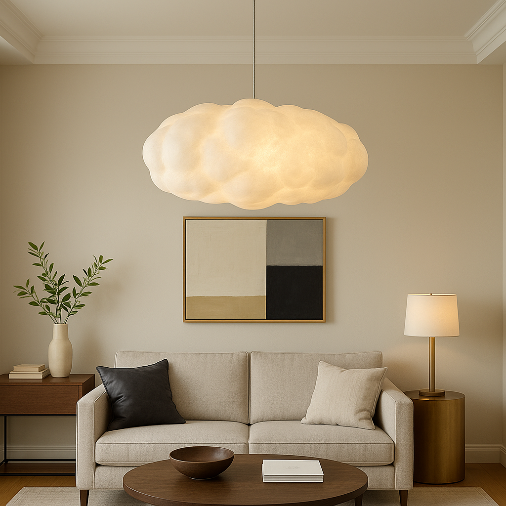 Cloud Pendant Lamp Modern with Adjustable Height and Sculptural Shape
