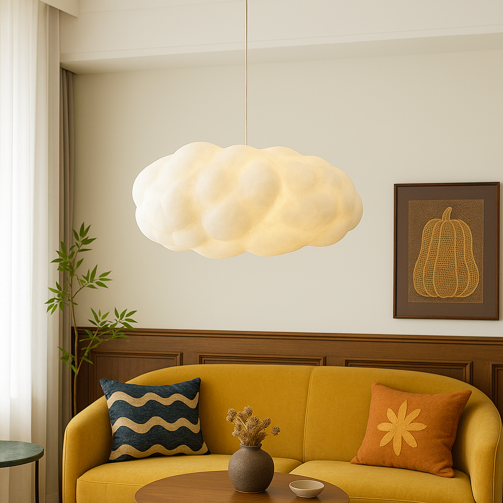 Cloud Pendant Lamp Modern with Adjustable Height and Sculptural Shape