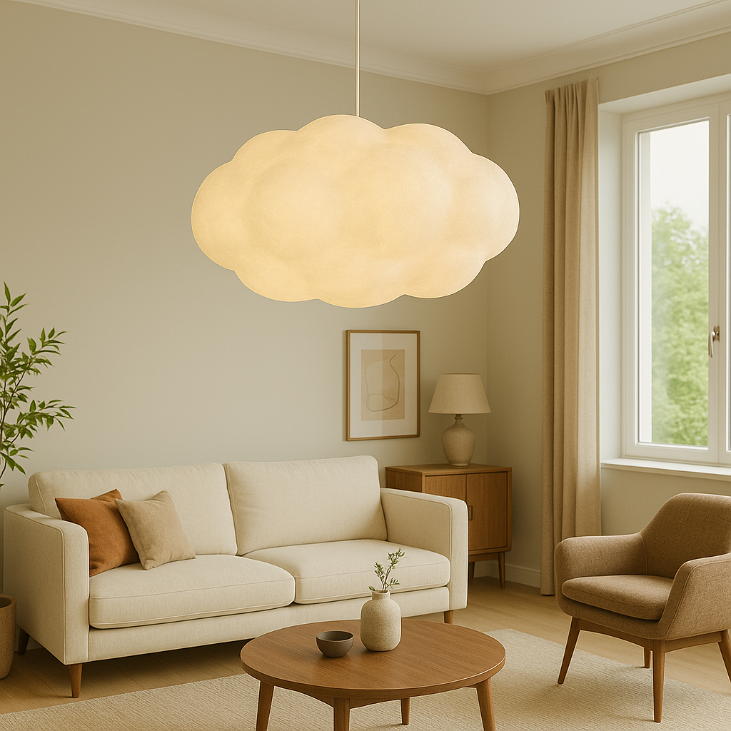 Cloud Pendant Lamp Modern with Adjustable Height and Sculptural Shape
