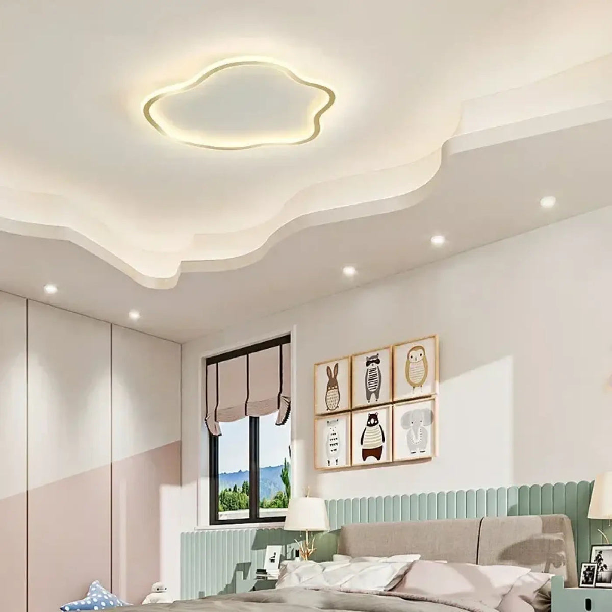 Cloud Shape LED Ceiling Light Modern Minimalist with Soft Diffused Glow