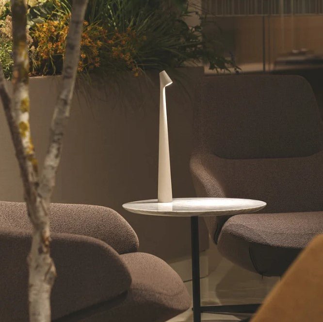 Cordless LED Table Lamp Minimalist with Dimmer and Rechargeable Battery
