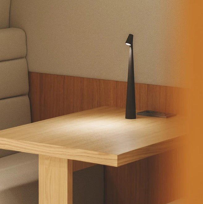 Cordless LED Table Lamp Minimalist with Dimmer and Rechargeable Battery