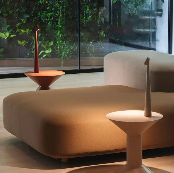 Cordless LED Table Lamp Minimalist with Dimmer and Rechargeable Battery