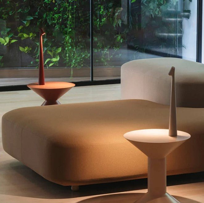 Cordless LED Table Lamp Minimalist with Dimmer and Rechargeable Battery