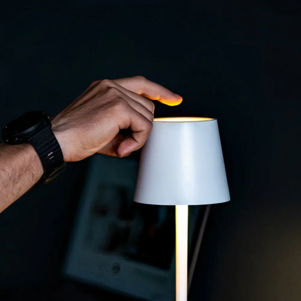 Cordless LED Table Lamp Modern with Touch Control and Dimmable Light