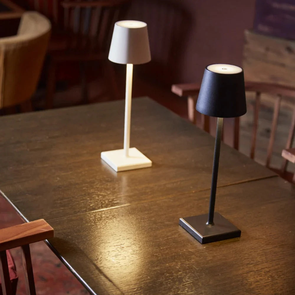 Cordless LED Table Lamp Modern with Touch Control and Dimmable Light