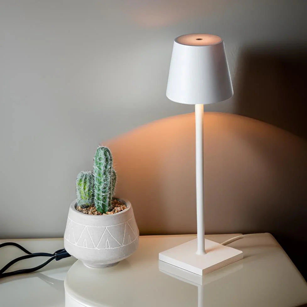 Cordless LED Table Lamp Modern with Touch Control and Dimmable Light