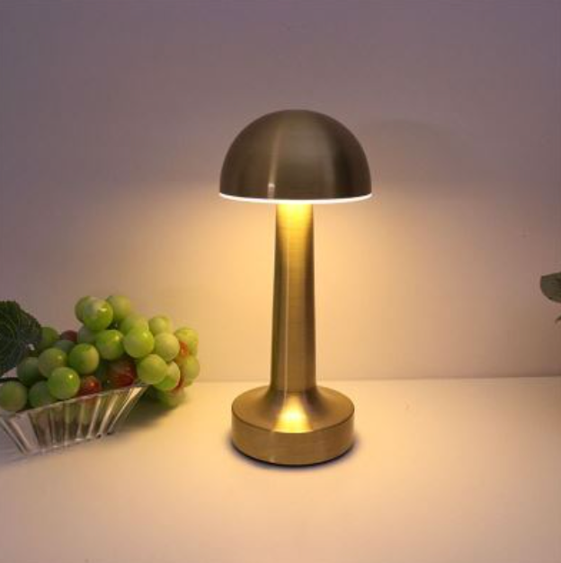 Cordless Mushroom Table Lamp Modern Touch Dimmer with 3 Light Modes