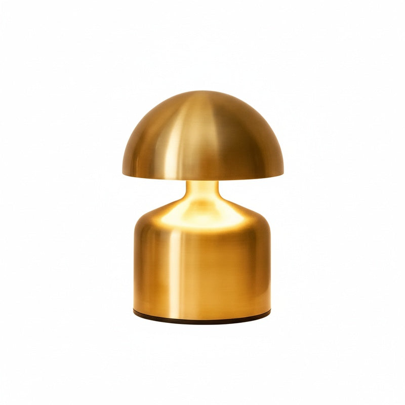 Cordless Rechargeable Table Lamp Modern Mushroom Shape with Dimmable LED