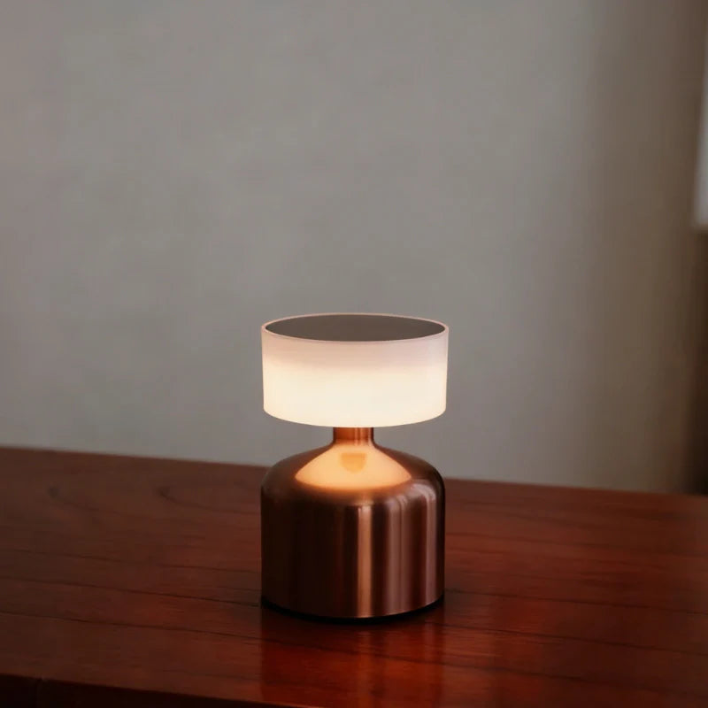 Cordless Rechargeable Table Lamp Modern Mushroom Shape with Dimmable LED