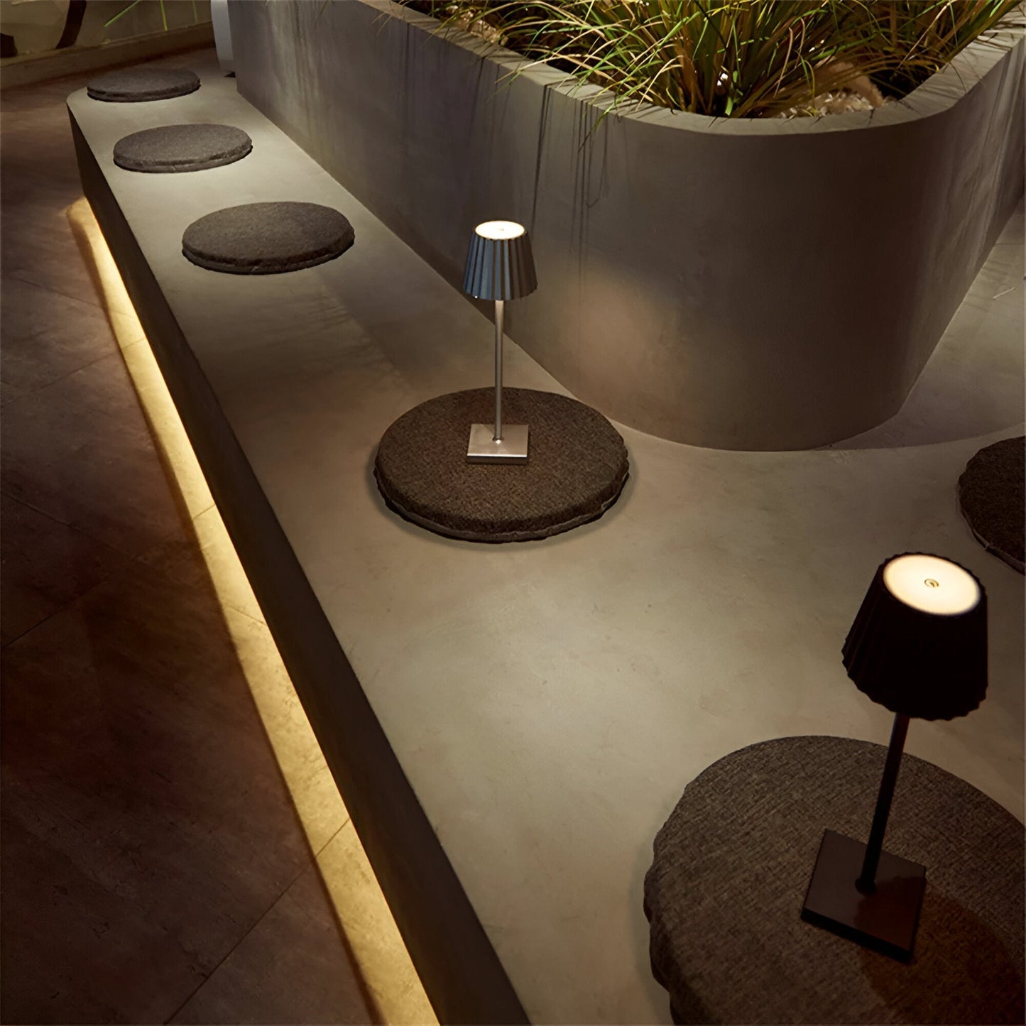 Cordless Table Lamp Modern with Touch Dimmer and Rechargeable Battery
