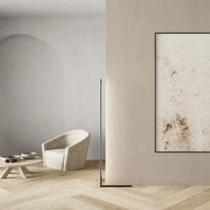 Corner Floor Lamp Minimalist LED with Remote Control and Dimmable Light