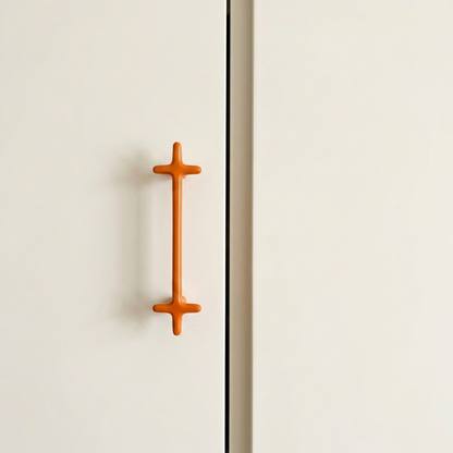 Cross-Shaped Cabinet Knob and Drawer Pull with Glossy Finish