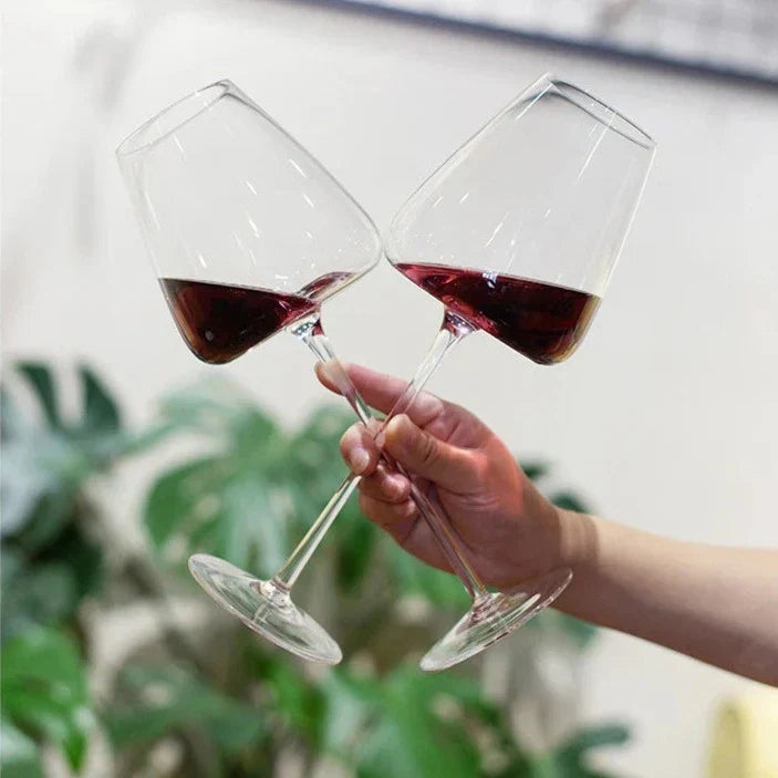Crystal Wine Glasses Set in Red Wine, White Wine, Champagne and Burgundy Styles