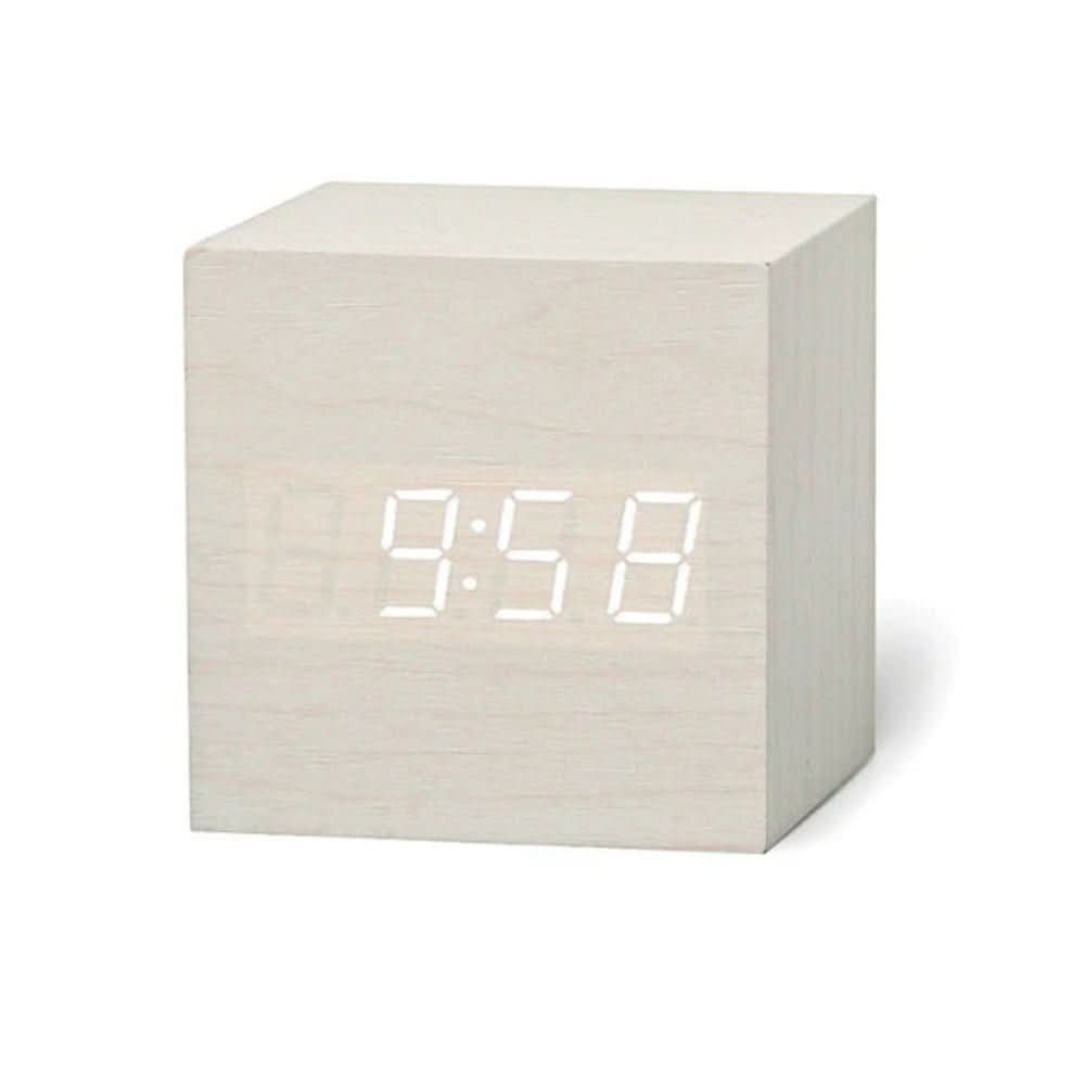 Cube LED Digital Alarm Clock with Date and Temperature Display