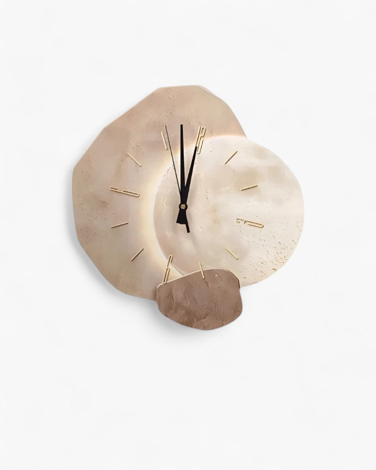 Decorative Wall Clock with LED Backlight and Moon Design