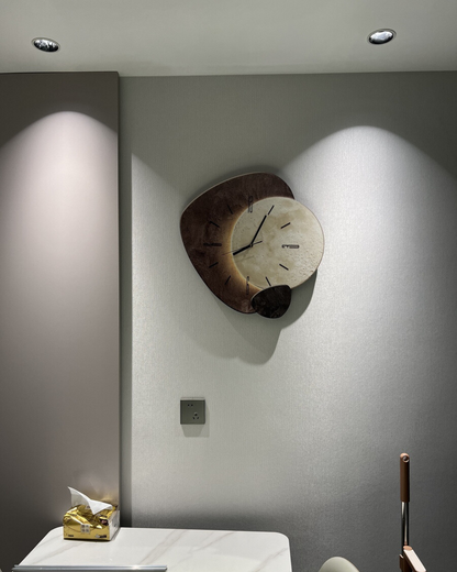 Decorative Wall Clock with LED Backlight and Moon Design