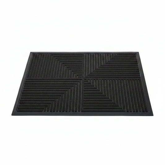 Doormat Indoor Outdoor with Anti-Slip Bottom and Geometric Pattern